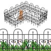 GlasFlength Garden Fence with 5mm Thick Metal Wire Decorative Fence
