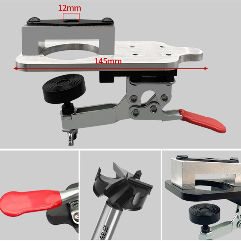 Concealed Door Hinge Jig 35mm Cabinet Hinge Drilling Guide Locator