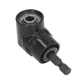 Right Angle Drill Adapter, 1/4In Hex Shank Right Angle Professional Cordless Drills Attachment Screwdriver Angled Bit Holder for Household Workplace Industry