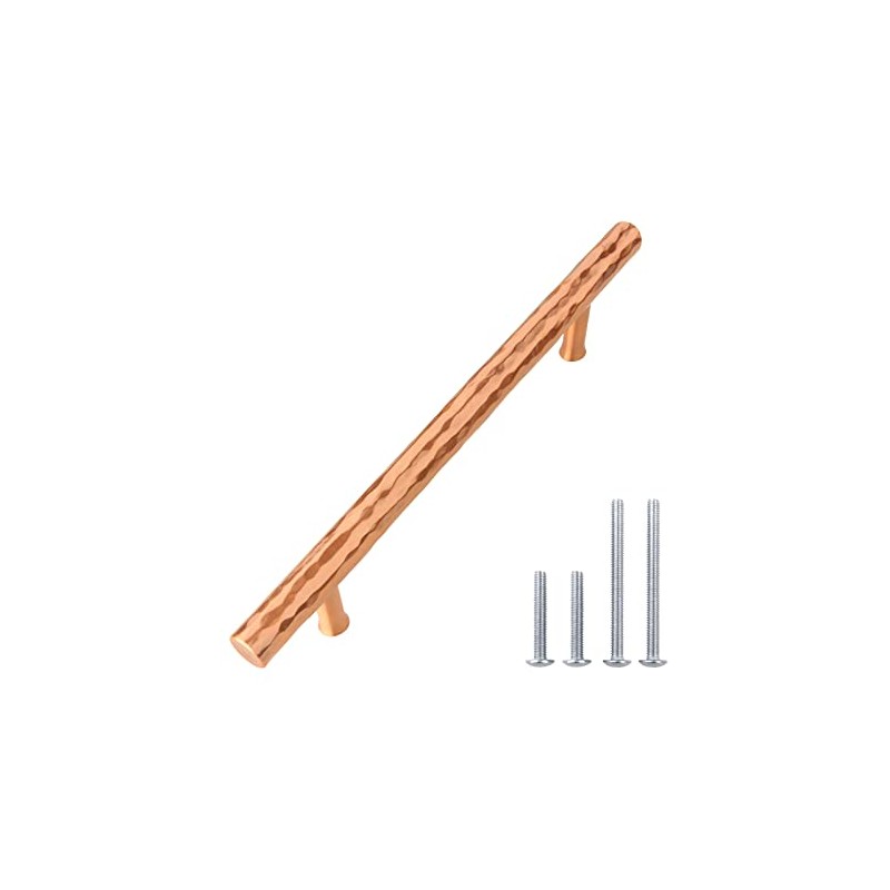 Akicon 5 Inch Hole Center Hammered Copper Kitchen Cabinet Handle