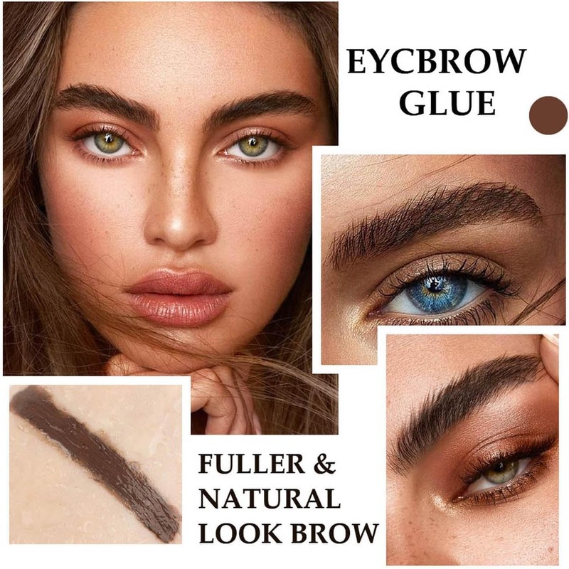 Gel para cejas, Kit de tinte para cejas marrones, Kit