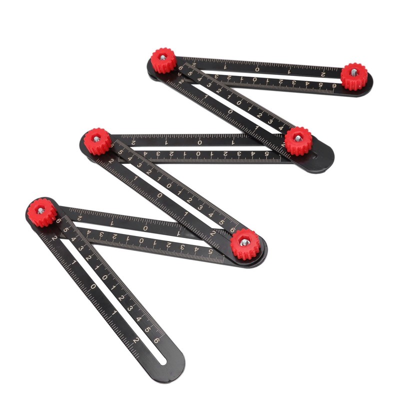 Aluminum Alloy Multi Angle Measuring Ruler Universal Opening Locator Measurement