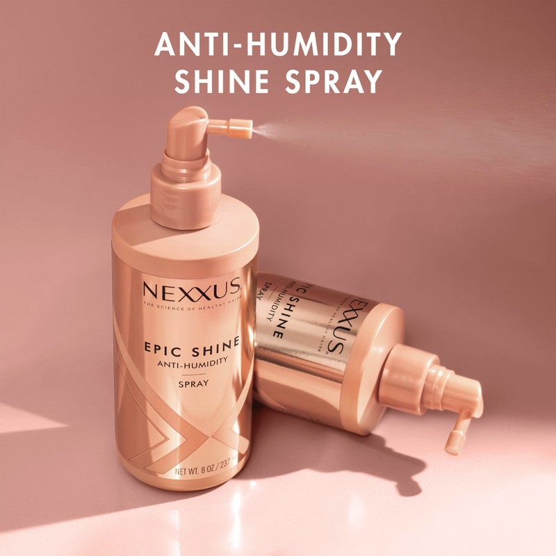 Nexxus Epic Shine Anti-Humidity Spray Heat Protection for Long Lasting,