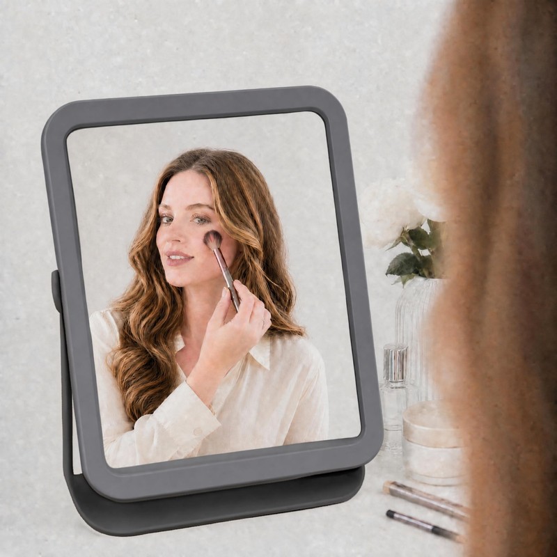 ChicReflect Non Reversing Mirror True Reflection Vanity Mirror, 90° Rotatable