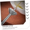 SHOWERORO 1pc Copper Needle Scallion Cutter Multifunctional Vegetable Slicer for
