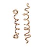 206pcs Dreadlocks Hair Jewelry Rings DIY Alloy Metal Golden Silver