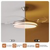 YIHANTLZ Smart Ceiling Fan Light with Remote, 36W LED 3
