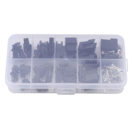200PCS Plug Connector 2/3/4/5PIN, jst sm 2.5 stecker 2.54mm sm Terminal Male Male Female Wire Jumper Pin Header Connector Male Female Crimp Pins Adaptor Assortment Connector kit