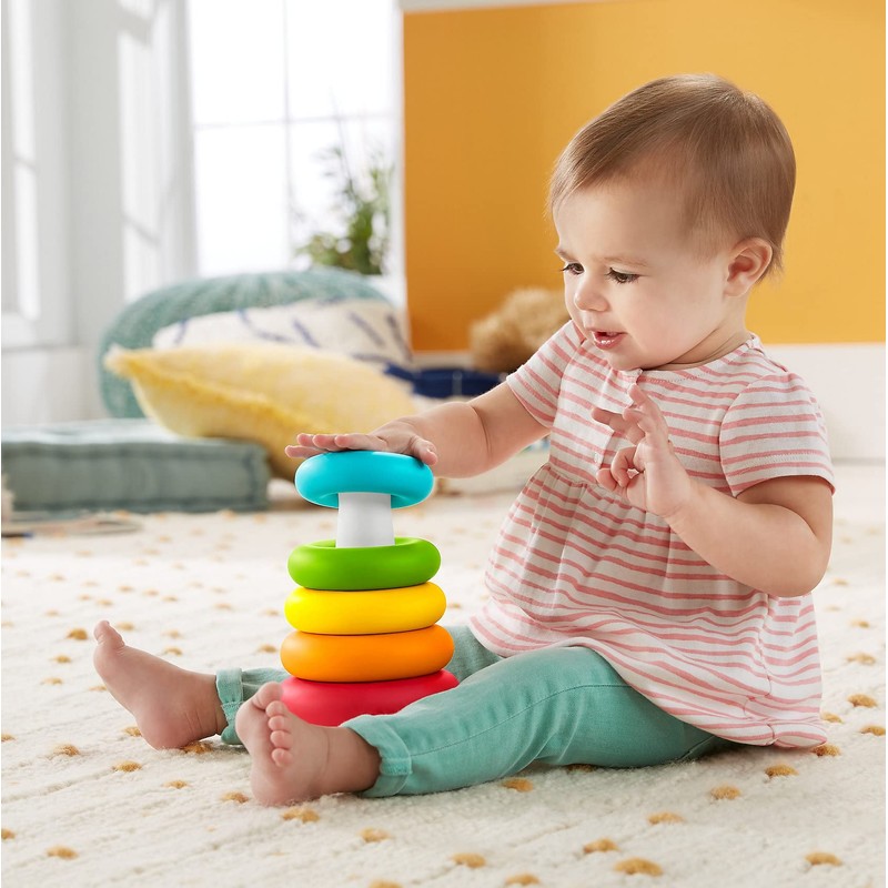 Mattel GRF09 Fisher-Price Eco Colour Ring Pyramid GRF09