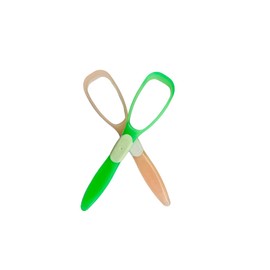 2 x Zungenreiniger Kunststoff Zungenschaber Kunststoff Zungenreiniger Mundgeruch Entferner Mundpflege Zahnpflege (grün & orange (groß))