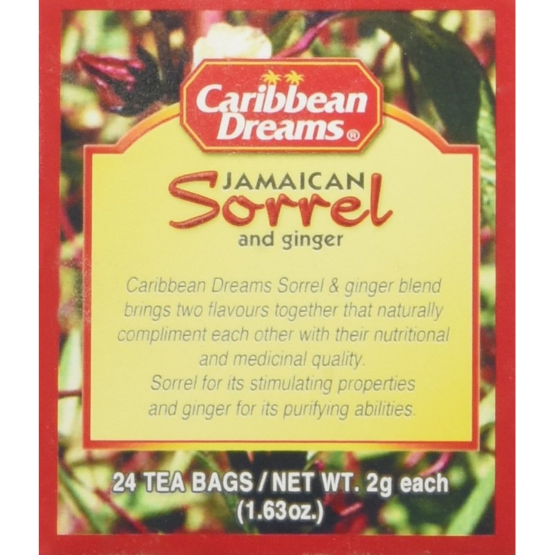 Caribbean Dreams Sorrel & Ginger Tea, 24 Tea Bags, All
