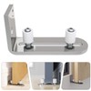 TEHAUX Door Swing Stopper Prevents Door from Rolling Off Rail