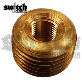Switch Suspension Brass Pipe Fitting 1/2 NPT Male to 1/8 NPT Female Reducer Face Bushing