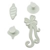 Yolli Christmas Baubles and Ribbon/Bow Fondant Cutter Set - 1