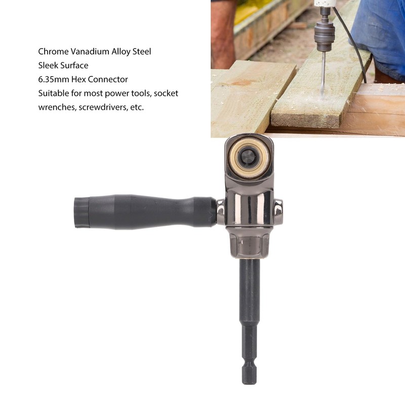 Candeon Right Angle Drill Attachment, Angle Drill Adapter, Angle Drill