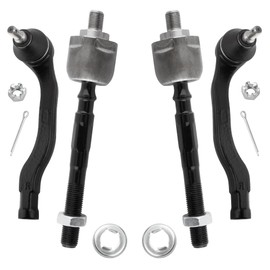 YMAUGP 4pc Outer and Inner Tie Rod End Kit ES3331 ES3332 EV367, Steering Tie Rod End Kit for Honda Civic 1996 1997 1998 1999 2000, Front Tie Rod End