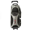 Moxy Bowling Products Deluxe Triple Roller Bowling Bag- Silver/Black
