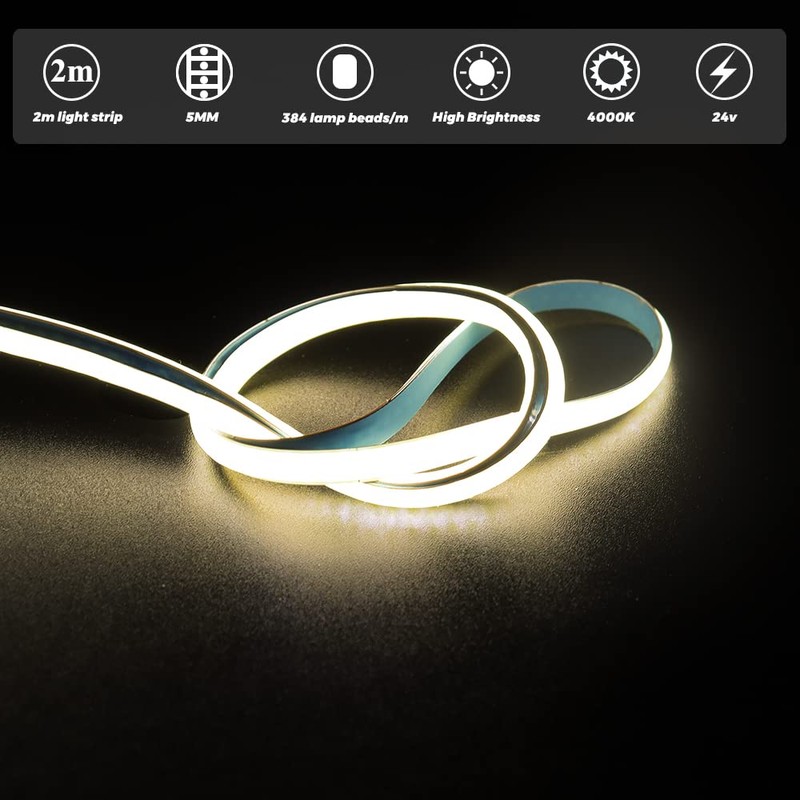 COB LED Strip 24 V White 4000 K 2 m,
