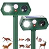 2 Pack Ultrasonic Solar Animal Repellent Cat Deterrent Outdoor,Deer Repellent