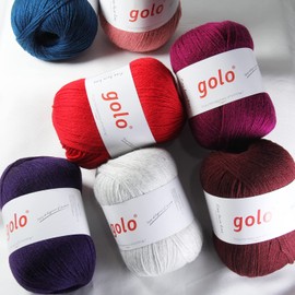 golo Merino Wool for Weaving 3-Ply Warm Soft Lightweight Cashmere Yarn for Crocheting