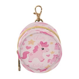 Lindo soporte para chupones de dibujos animados de caballo rosa para bebé niña, cartera portátil, artículos de bebé, caja contenedor contenedor para chupones
