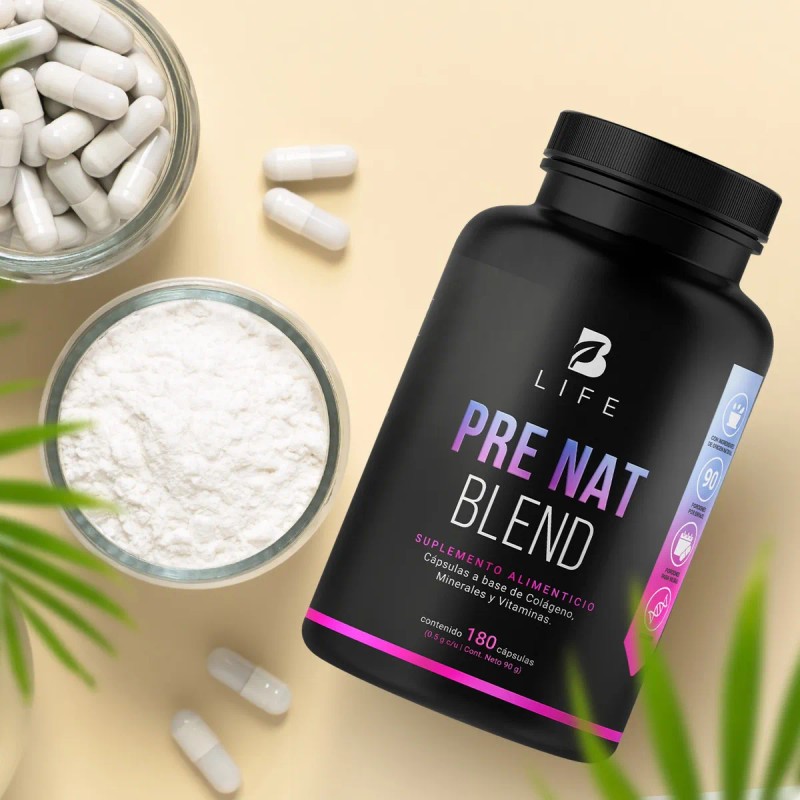 Multivitamínico Prenatal 180 Cápsulas Vitaminas Mujer B Life Sabor Sin