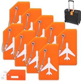 9 Pcs Identificador de Maletas de Viaje Identificador Maletas Viaje para Equipaje de Avión con Cordón Metálico Etiquetas de Silicona para Equipaje