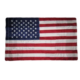 US Flag 2ft x 3ft US American Flag 2 x 3 (Pole Sleeve) 2' x 3' Outdoor SolarMax Nylon Flag (Embroidered Stars & Sewn Stripes) - 100% Made in America/Military Grade Fabric