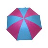 JGR Clip on Polyester Umbrella - Pink & Blue Stripe