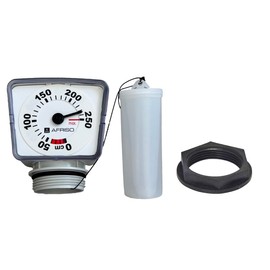 Adjustable Float Gauge for Oil/Fuel/Heating/Water - 1.1/2" With Backnut, Reversible 0-250cm Scale