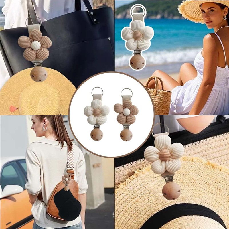 JYNVO 2 Pack Portable Hat Clip Handbag Backpack Luggage Travel