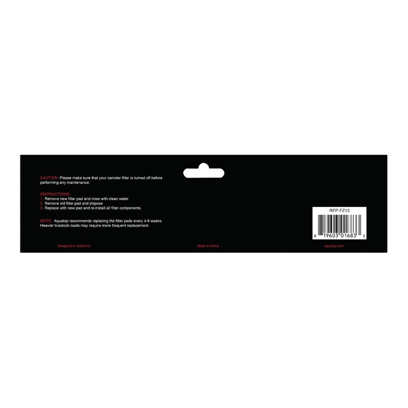 Aquatop Replacement White Filter Pads, 3 Pack – Fits Forza