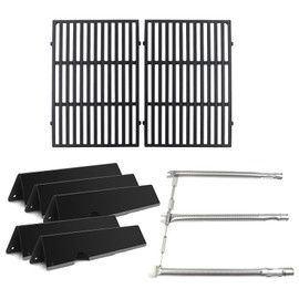 Bewesazy Spirit Grill Replacement Parts Grill Grates 7636 Flavorizer Bars for Weber Spirit and Spirit II 300 Series E-310 E320 E330 S310 S320 S330 SP310 SP320 SP330 II E-310 (7636+69787+7638)
