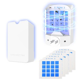 Indoor Flying Insect Trap with UV Light - 1 Device & 5 Refill Cards