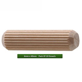 Fort Fasteners Wooden Dowel 6mm x 40mm Pack of 10