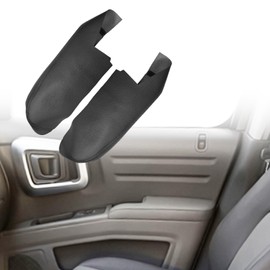 VKGUG 2PCS Front Door Panel Armrest Cover Replacement Compatible with Honda Ridgeline 2006-2014 Left and Right Leather Arm Rest Replaced Skin Upholstery Black (Only Leather Part)