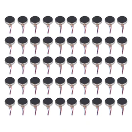 50Pcs Mini Motores de Vibración DC 3V 10x2.7mm Tipo de Moneda Plana Micro Motor Vibratorio para Buscapersonas de Teléfonos Celulares Inteligentes
