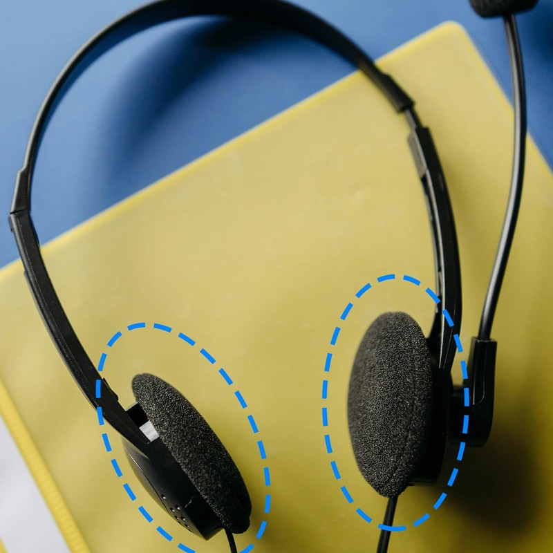 Thyonta 4PCS Headphone Foam Cover Breathable and Comfortable Imported Thickened