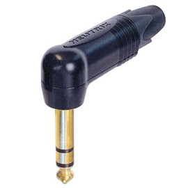 NP3RX-B - Phone Audio Connector, 3 Contacts, Plug, 6.35 mm, Cable Mount, Gold Plated Contacts, Zinc Body