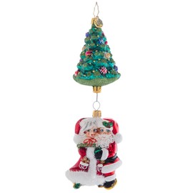 Christopher Radko Hand-Crafted European Glass Christmas Decorative Ornament, Meet Me Under The Tree