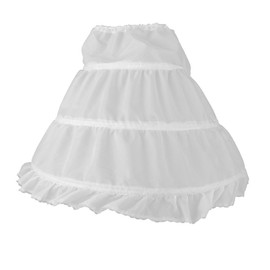 Girls Petticoat, Half Slip Petticoat 3 Rings Underskirt White Ball Gown Flower Girl Dress Wedding Dress Accessories Petticoat