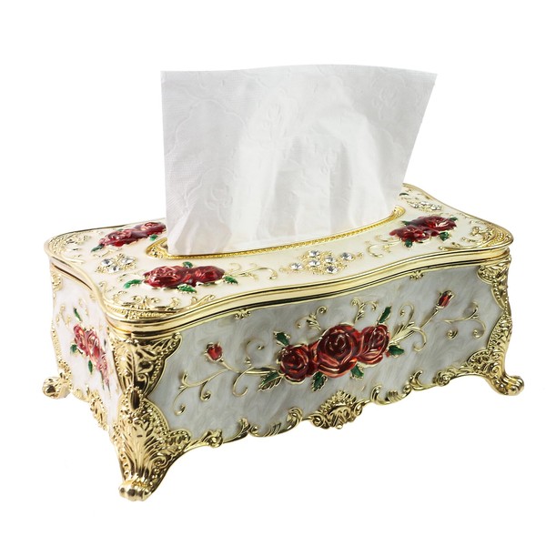 Geesatis Tissue Box Cover Tissue Box Holder Facial Tissue Paper