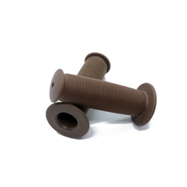 Beatus Retro Bicycle Grip, Rubber, Anti-Slip, Fashionable Colors, 3.9 inches (100 mm) (Dark Brown)