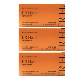 ERHANA ERr731 Rhubarb Extract 28 tablets, 3 boxes for menopausal women / 이알하나 갱년기 여성 ERr731 루바브 추출물 28정 3박스