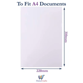 Plastic Wallets A4 Top and Side Opening File Heavy Duty Clear Plastic Sleeves Document Folder Top & Side Pockets Tidy File Thick Heavy Duty 150 Micron Easy Open Copy Safe (to Fit A4 Size - 50 Files)