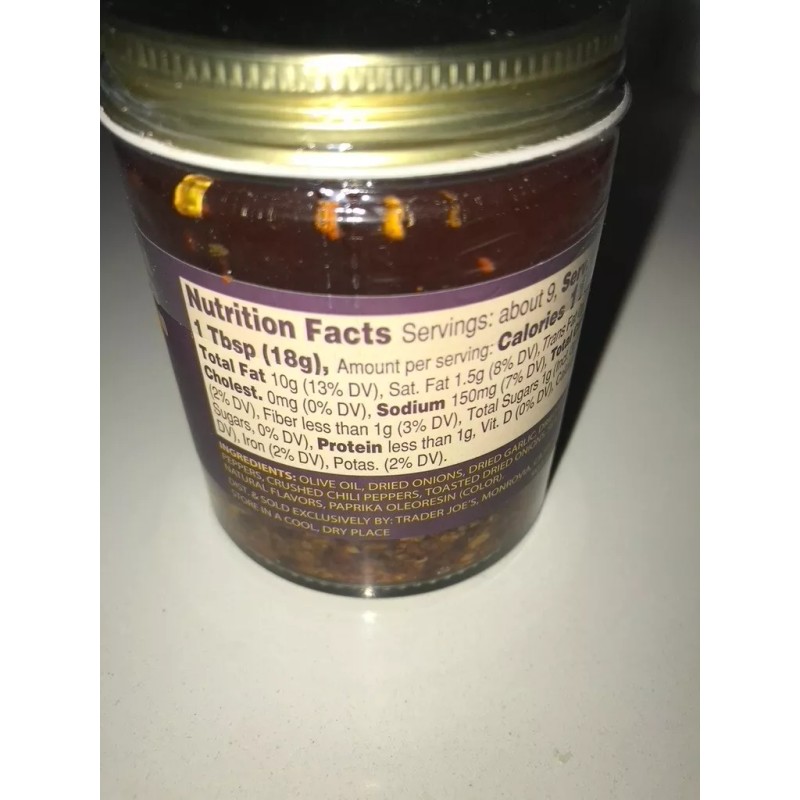 Trader Joe's Chili Onion Crunch Crisp Sauce DIP Condiment 6