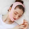 ZKGYUS Wiederverwendbare V-Linienmaske,V-Linien-Lifting-Maske, Gesichtslifting-Bandag,Rosa