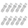 LUORNG 10 adaptadores Luer Lock de polipropileno transparente hembra Luer