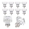 coolnews 8 Pack Glass Cabinet Knobs, Crystal Knobs for Dresser