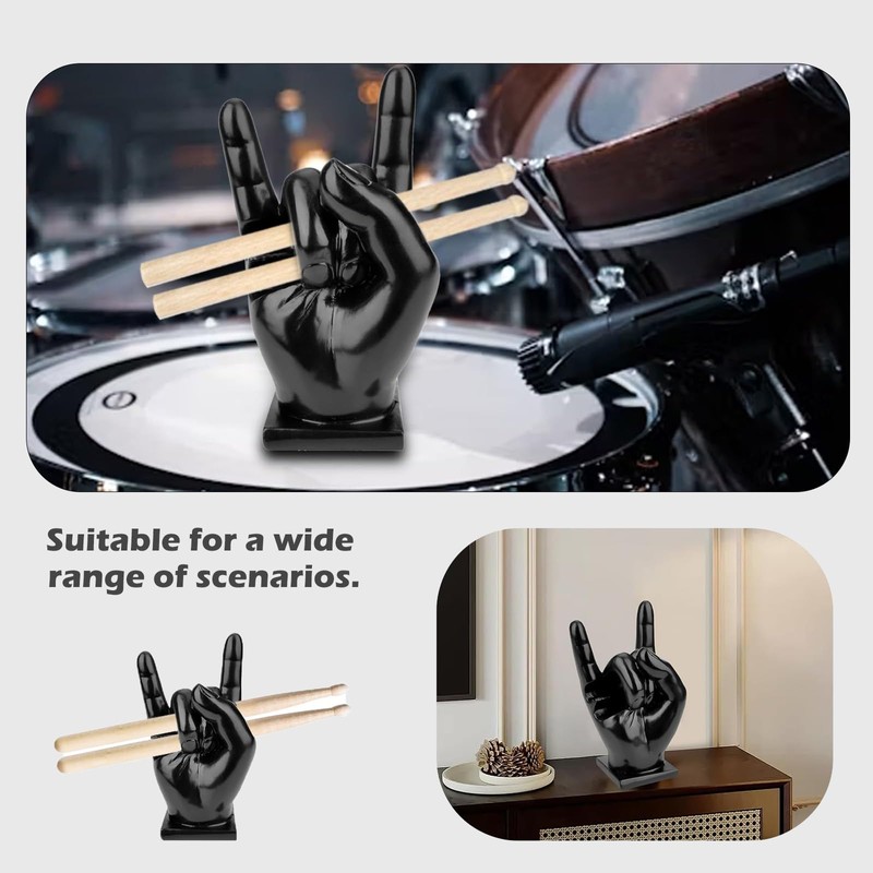 Ktnyl Drumstick Holder, Creative Drum Stick Holder, Creative Rock Hand,